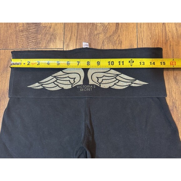 Vintage Victoria’s Secret PINK Gold Wings Fold Over Yoga Shorts – Medium, 2010s - Picture 8 of 11
